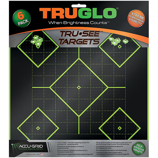 TRUGLO TARGET 5 DIAMOND 12X12 6PK - Hunting Accessories